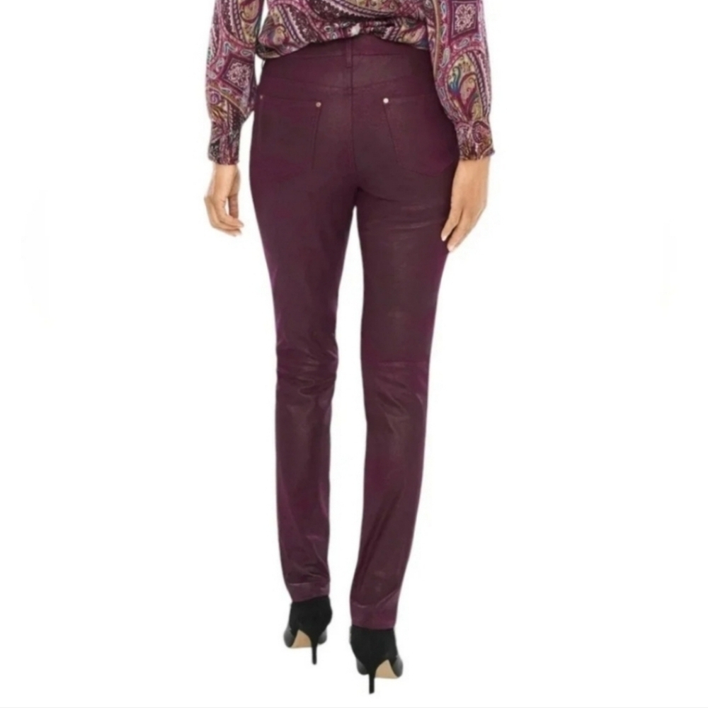 NWT Chico’s Faux Suede Knit Pull On Pants Monrovia Size 3 (16 - Picture 2 of 8